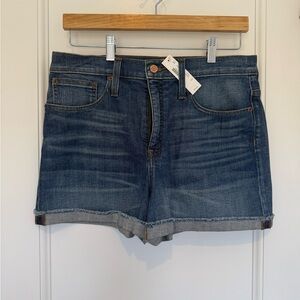 J. Crew Mid-Wash Rolled Hem Denim Shorts NWT